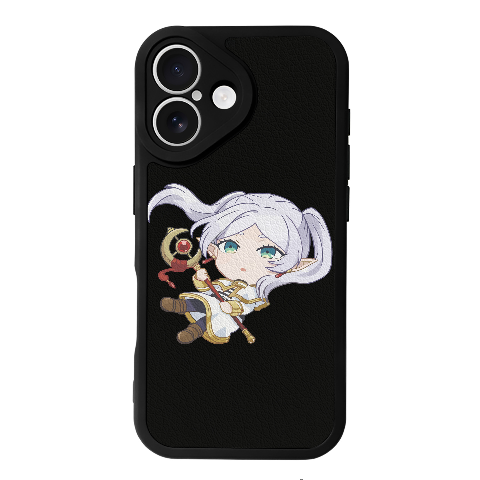 （画像用） 葬送のフリーレン Frieren 【iPhone 16シリーズ対応】シリコンスマホケース（レザー調） 材質：シリコン
